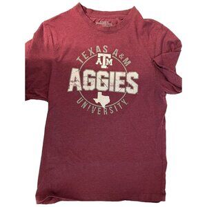 Texas A&M University Aggies‎ Mens Med SS Tee T-Shirt Aggies M Burgundy Maroon